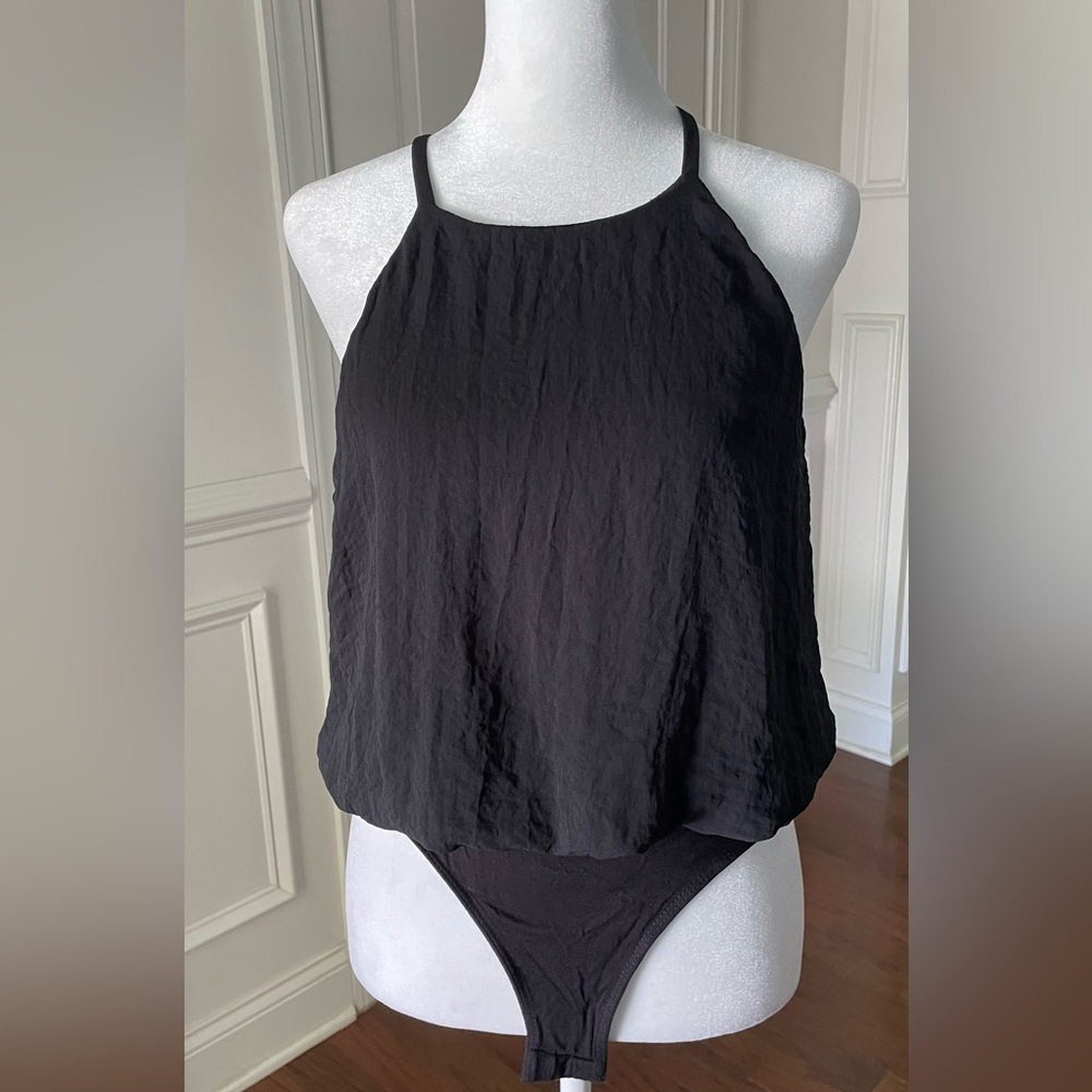 Eyeshadow Black Tank Top Bodysuit Size Small - Picture 4 of 6
